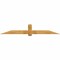 Ekena Millwork Eugene Rough Sawn Timber Gable Bracket, Western Red Cedar, 96"W x 16"H x 2"D x 6"F, 4/12 Pitch GBW096X16X0206EUG00RWR - alternate 1